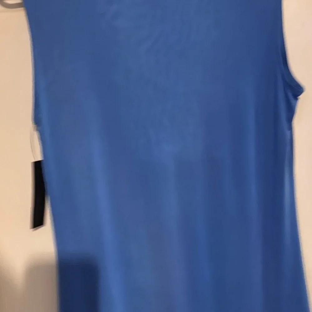 Worthington Blue Draped Blouse - Picture 3 of 4